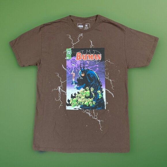 Batman Dark Knight Skull Horror Retro Comic Super Hero Cool Geek TShirt Size M - Picture 1 of 8